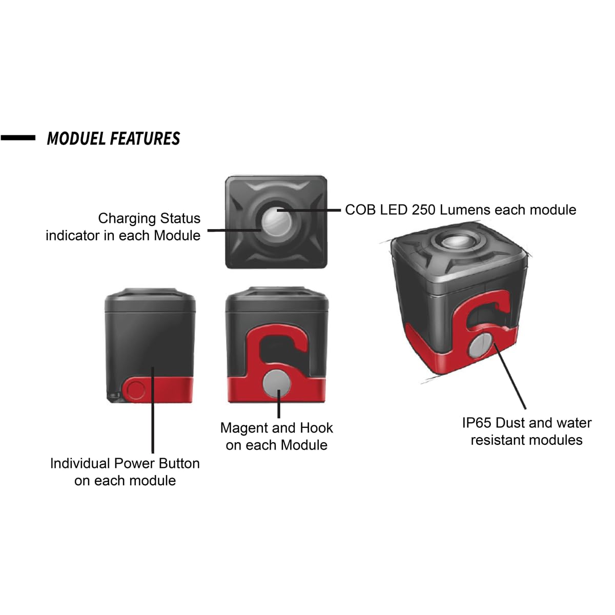 Power Probe Cordless Modular Work Light - Image 3