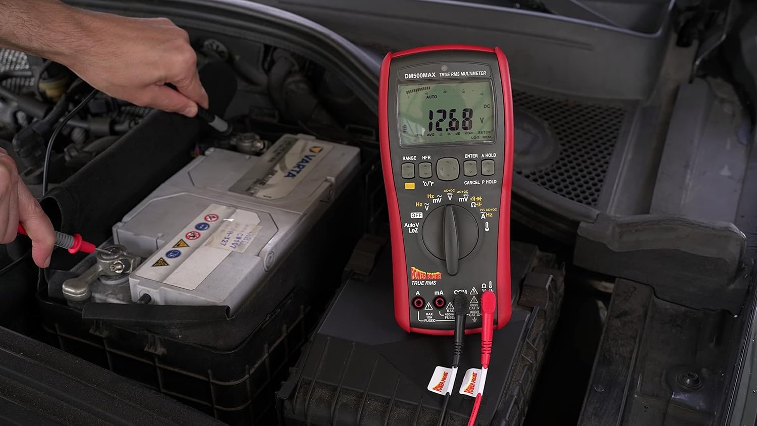 Power Probe DM500MAX Advanced Digital Multimeter Tester - Amperage, Ohm, and Voltage Meter - Bonus K-Type Thermocouple for Temperature Readings - Electric Tester Tool for Home and Auto - Image 4