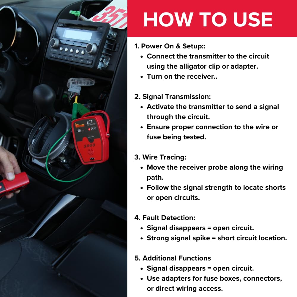 Power Probe ECT3000 Circuit Tracer for Shorts and Opens (Tool Only) - Image 5