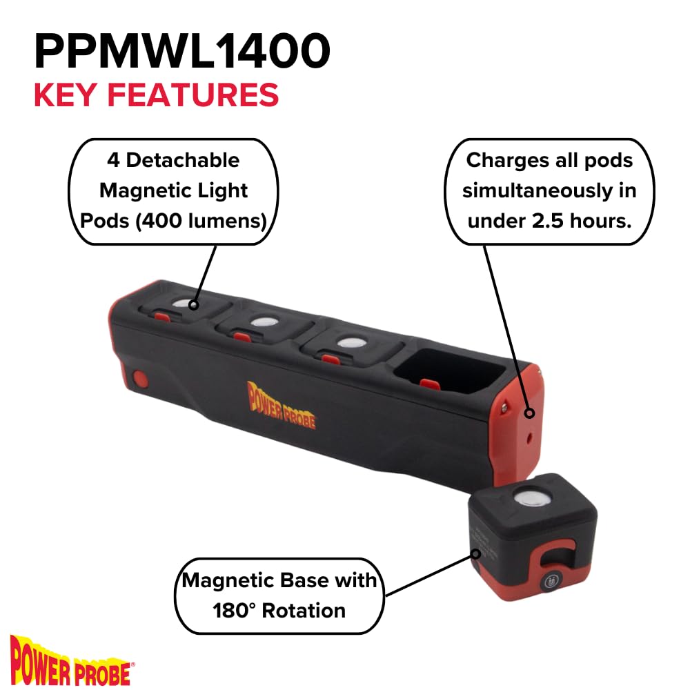 Power Probe III Electrical Kit with Modular LED Work Light Bundle - Image 5