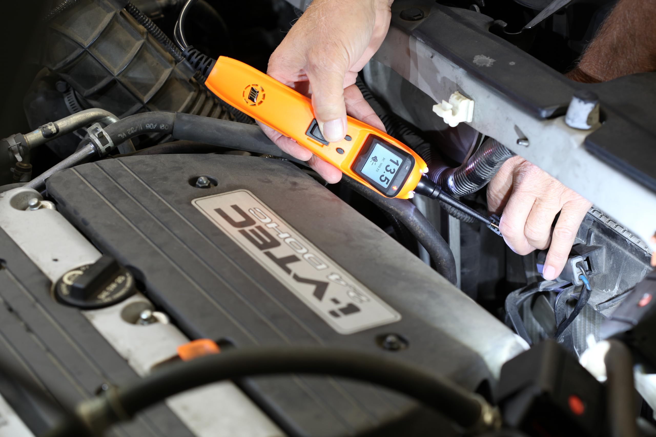 Power Probe PP3EZORGAS Circuit Tester Bundle with Amp & PWM Tips – Includes Learning Mode, Live Current Testing, and Pulse Width Modulation Measurement (12-24V Systems) - Image 4