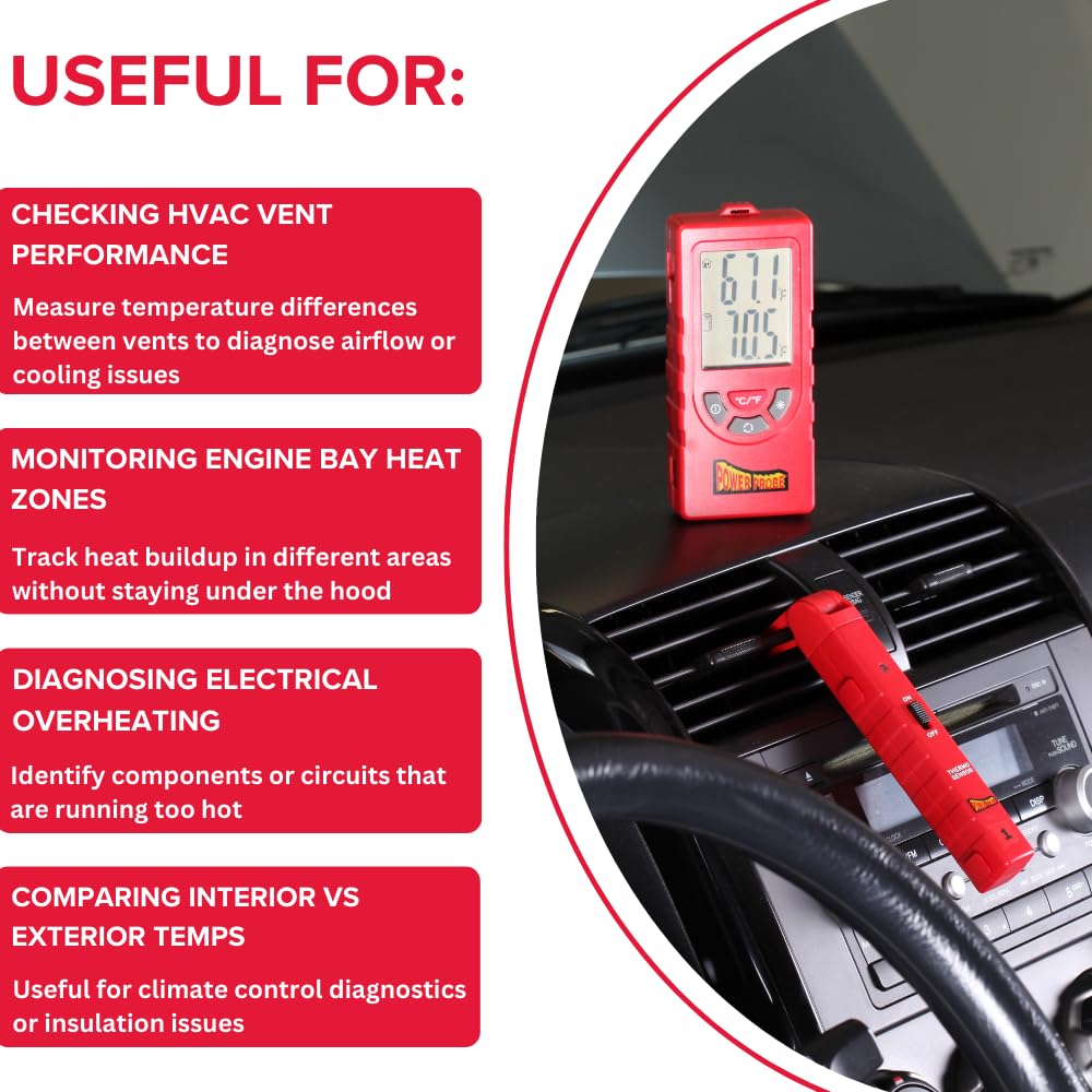 Power Probe Temperature Probe Kit (TEMPKIT) [Dual-Zone Digital Thermometer, Wireless Temperature Readings, Additional Wireless Probe Accessory] - Image 4